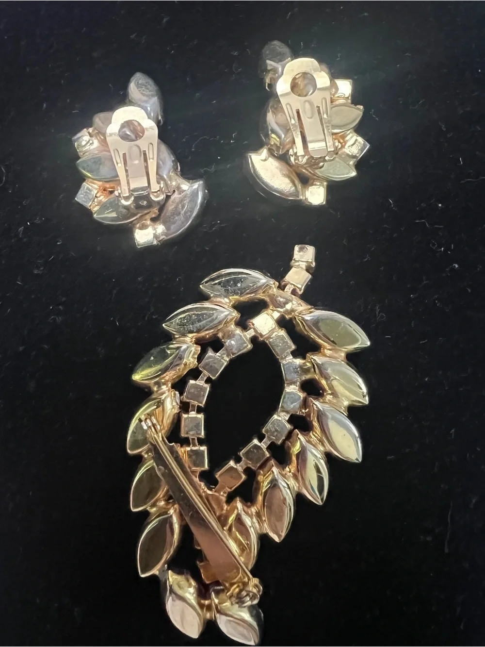 Juliana Jewelry DeLizza Elster Vintage Brooch Set